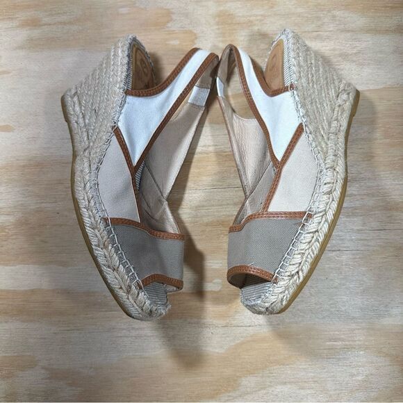 Vidoretta Tan and Brown Wedge Espadrilles Women’s Size 8 - Picture 3 of 8